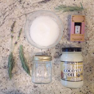 Homemade Lavender Salt Scrub Image